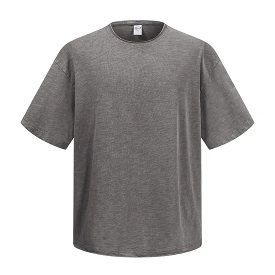 Blank Solid Color Cotton T-Shirt Accept Custom Design DTG Print for Global Bulk Clothing Buyers