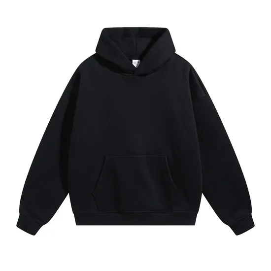 Thick No Shedding Polar Fleece Hoodie Custom DTG Print Stable Stock Bulk