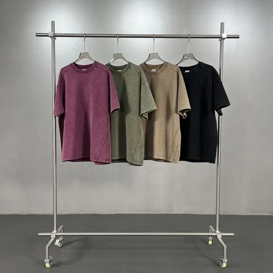 Classic Plain Retro Cotton Tee Custom Graphic DTG Embroidery Apparel Bulk OEM Supplier Service