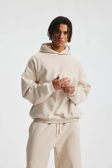 Premium Heavyweight Plain Hoodie Custom Logo DTG Embroidery Bulk Reseller Supply