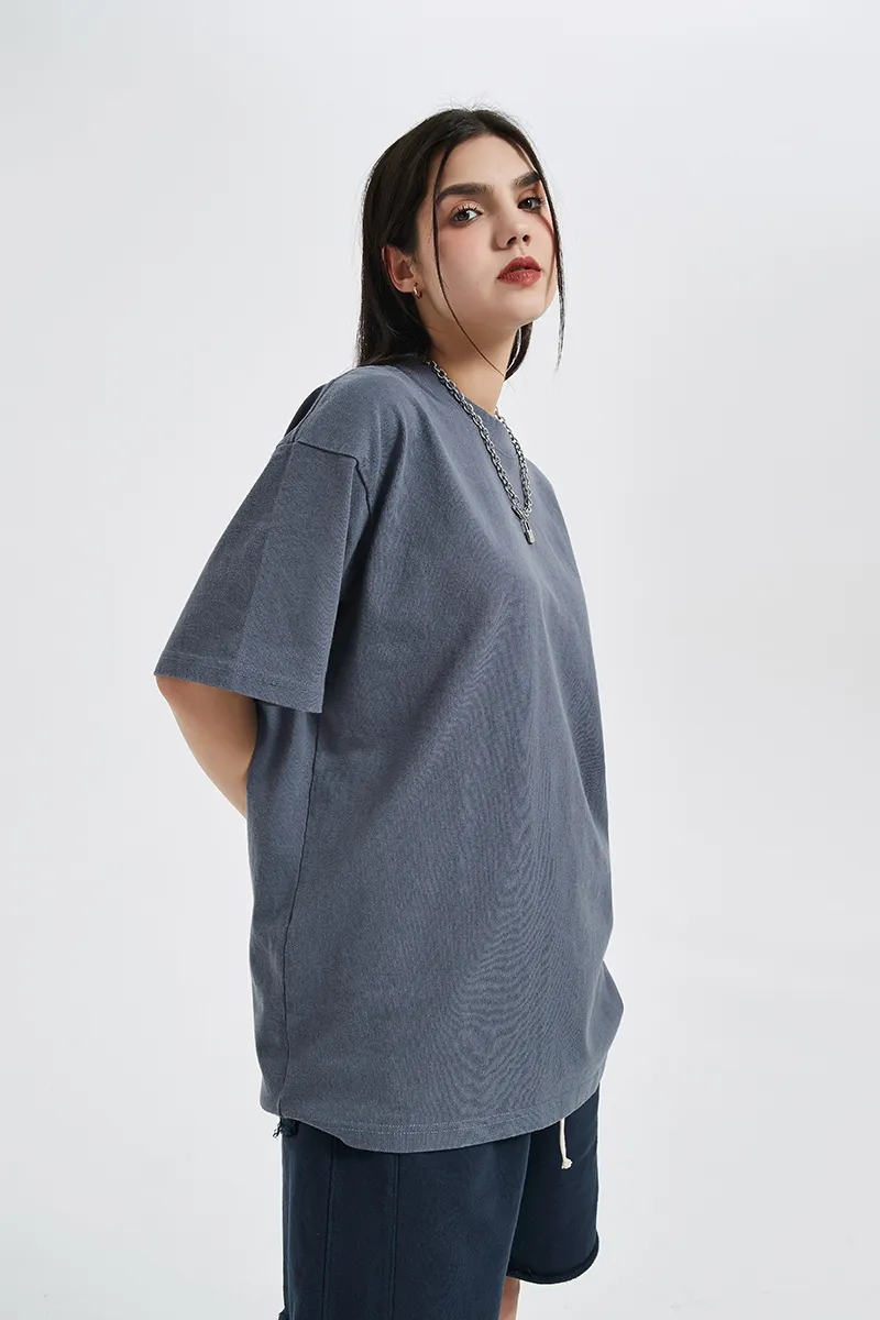 Breathable Soft Pure Cotton Vintage Top Make Custom Brand Logo DTG Embroidery Wholesale Service