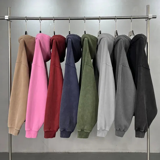 Boxy Cropped Full Zip Cotton Hoodie Custom Logo Embroidery Dtf Bulk Wholesale Supply
