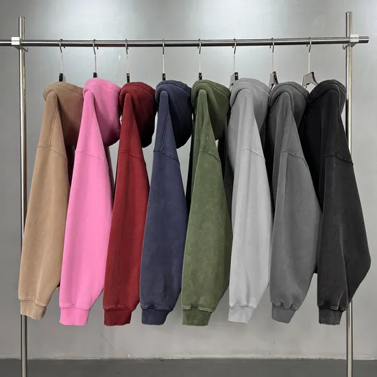 Boxy Cropped Full Zip Cotton Hoodie Custom Logo Embroidery Dtf Bulk Wholesale Supply
