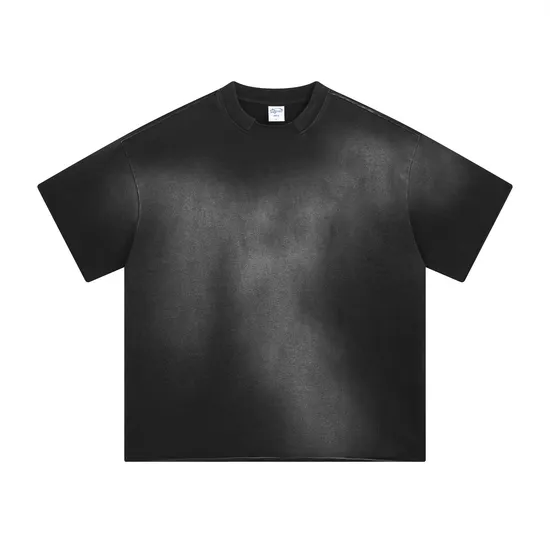 Pure Cotton Spray Dyed Vintage T-Shirts Make Custom Brand Logo DTG Embroidery Wholesale Service