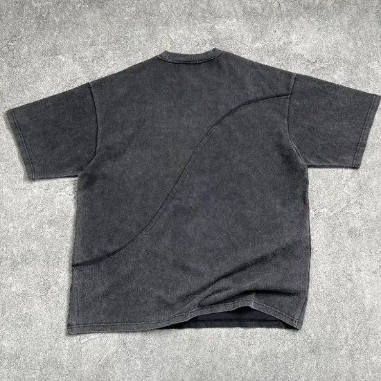 Oversized Cotton Blank T-Shirt Supports Custom Logo Embroidery DTG Printing Batch Custom