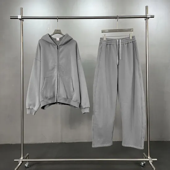 Autumn Winter Casual Boxy Zip Front Hoodie Custom Logo Print Bulk Brand Cooperation