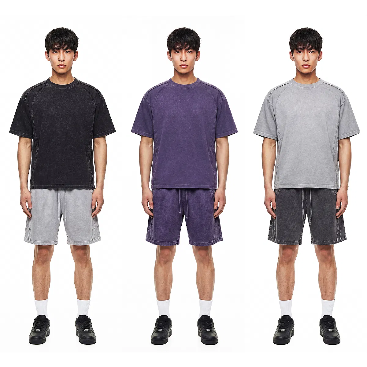 Classic Plain Raglan Cotton Tee Custom Graphic DTG Embroidery Apparel Bulk OEM Supplier Service