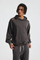 Distressed Washed Cotton Hoodie Custom Logo Embroidery Dtf Bulk Wholesale