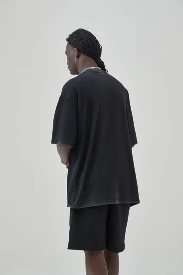 Cotton Oversized Blank T-Shirt Supports Custom Logo Embroidery DTG Bulk Orders