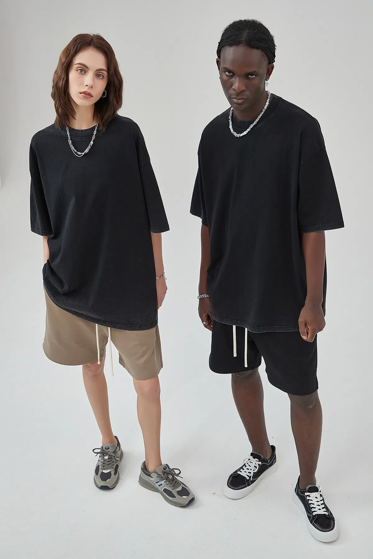Solid Blank Gradient Washed Tee Offer Custom Logo DTG Embroidery Full Bulk Custom Service