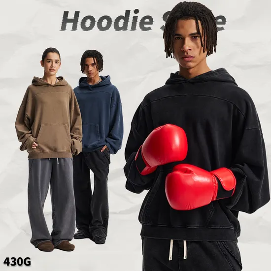 Basic Solid Color Cotton Hoodie Custom Logo Bulk Apparel Order