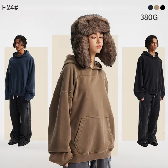 Premium Heavyweight Plain Hoodie Custom Logo DTG Embroidery Bulk Reseller Supply