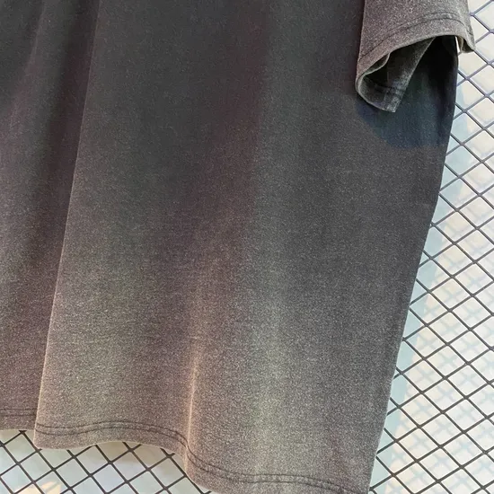 Solid Blank Gradient Washed Tee Offer Custom Logo DTG Embroidery Full Bulk Custom Service