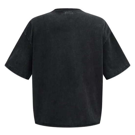 Premium Vintage Washed Cotton Blank Tee Fits Custom Embroidery and Direct-to-Garment Printing Process