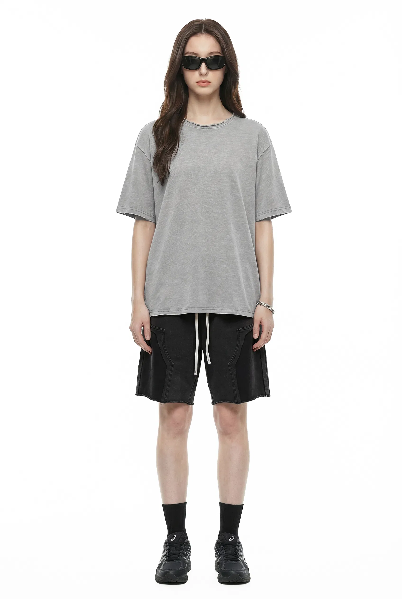 Blank Solid Color Cotton T-Shirt Accept Custom Design DTG Print for Global Bulk Clothing Buyers