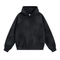 Spray Monkey Wash Distressed Fleece Hoodie Custom Logo Embroidery Dtf Bulk Wholesale