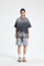 Loose Fit Streetwear T-Shirt with Unique Spray Faded Wash Color Design