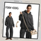 Oversized Drop Shoulder Full Zip Cotton Hoodie Custom Logo Embroidery Dtf Bulk Wholesale