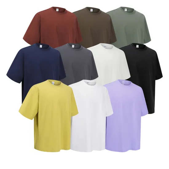 100% Cotton Loose Tee Customized Logo Art Embroidery Bulk Production Available