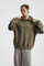 Oversized Raw Edge Fake Sleeve Hoodie Washed Cotton Custom Design Bulk Order Available