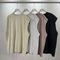 Distressed Washed Raw Cut Armhole Tank Top Streetwear Basic Sleeveless Tee