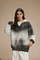 Vintage Gray White Ombre Zip up Hoodie Personal Custom Logo Factory Direct Bulk Sale