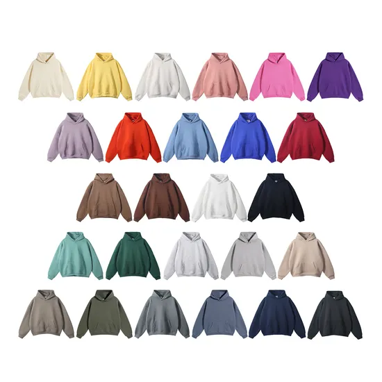 Wholesale Blank Cotton Mens Hoodies Accept Personalized Logo Embroidery DTG Service