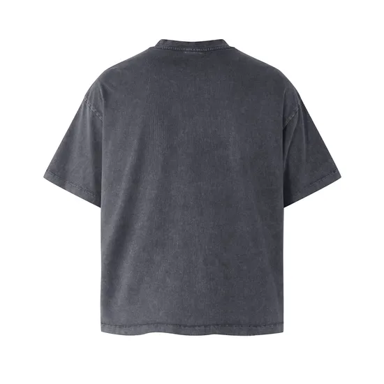 Daily Hip Hop Washed Cotton T-Shirt Custom DTG Design for Large Quantity Business Clients