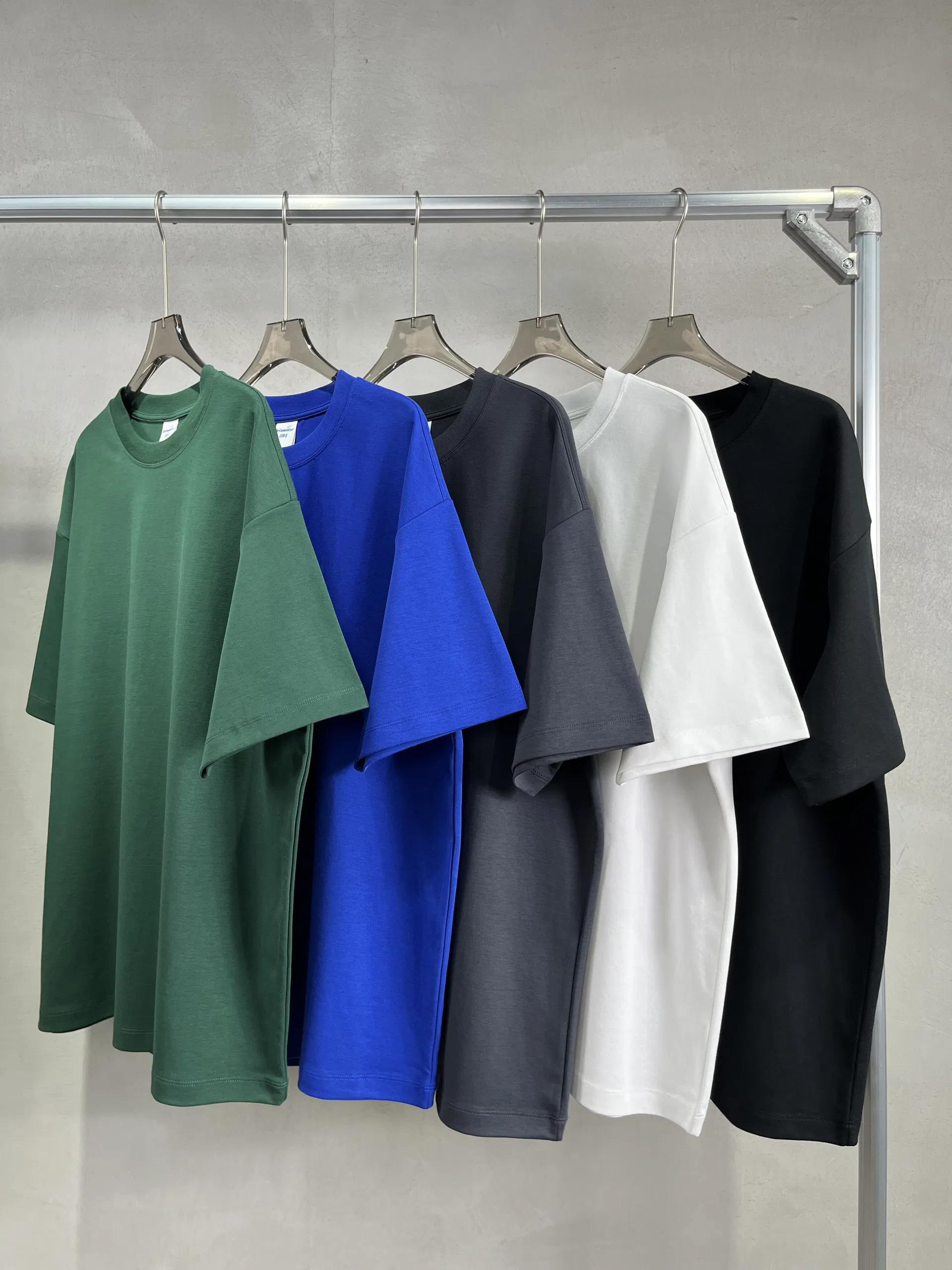 Breathable Soft Pure Cotton Basic Top Make Custom Brand Logo DTG Embroidery Wholesale Service