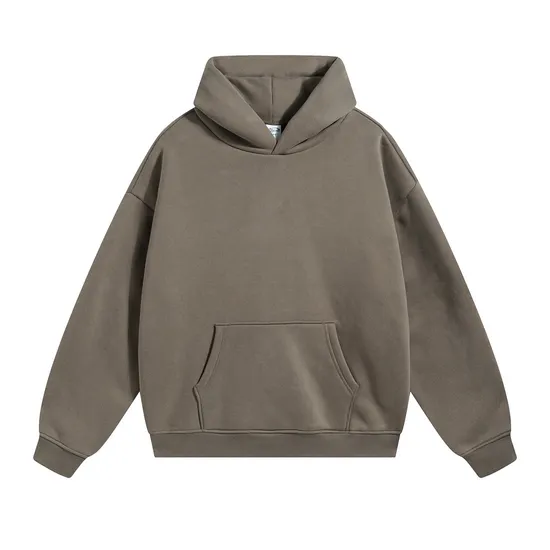 Thick No Shedding Polar Fleece Hoodie Custom DTG Print Stable Stock Bulk