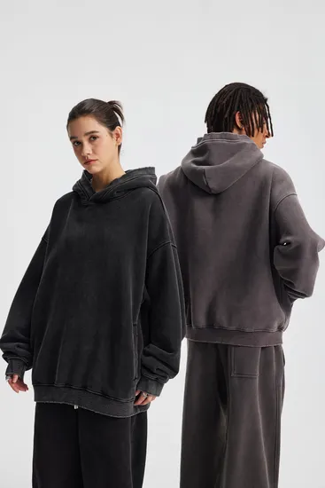 Unisex Oversized Blank Hoodie Personal Custom Logo Dtf Print Factory Direct Bulk Sale