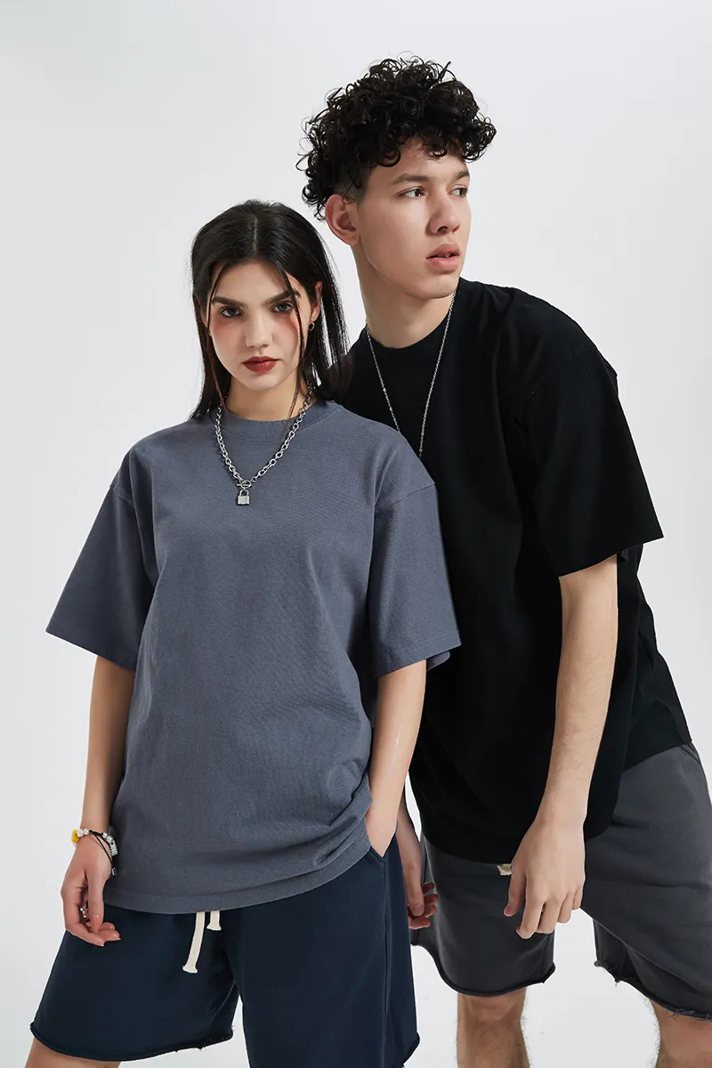 Breathable Soft Pure Cotton Vintage Top Make Custom Brand Logo DTG Embroidery Wholesale Service