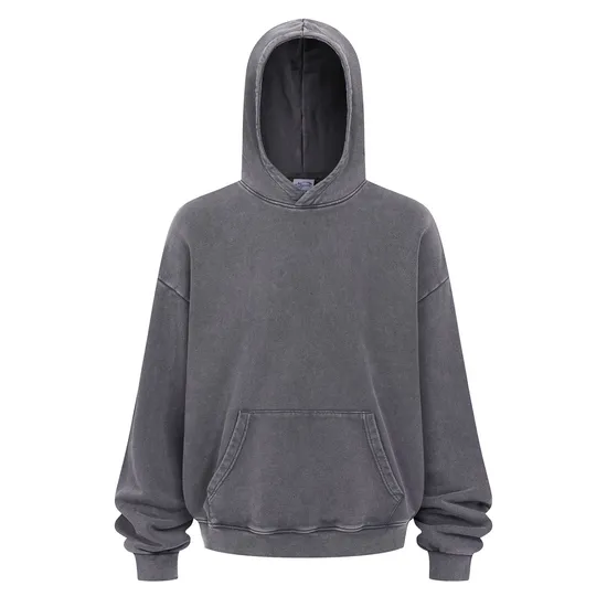 100% Cotton Double Yarn Wax Wash Hoodie Vintage Distressed Custom Logo Wholesale Service
