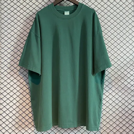 Cotton Washed Oversized Blank T-Shirt Supports Custom Logo Embroidery DTG Bulk Orders