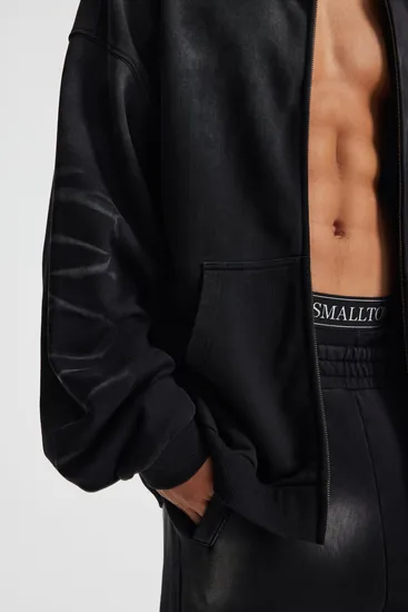 Faded Gradient Zip Hoodie DIY Custom Artwork Embroidery Bulk in Stock Now