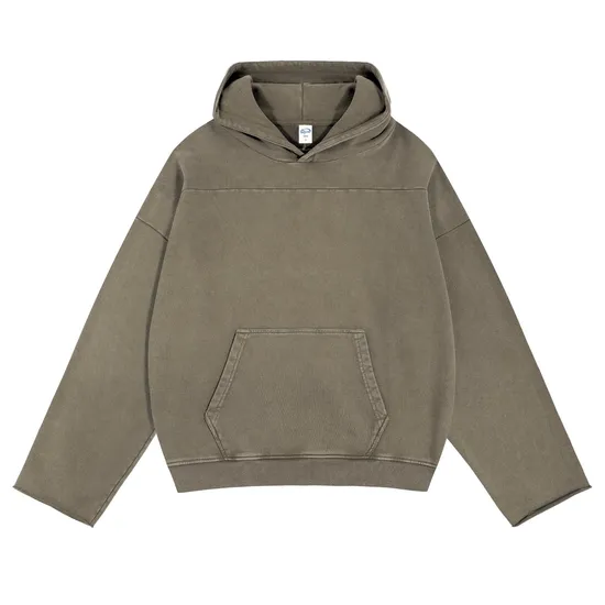 Basic Solid Color Cotton Hoodie Custom Logo Bulk Apparel Order