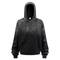 Spray Monkey Wash Gradient Distressed Zip Hoodie Custom Logo Embroidery DTG Bulk Wholesale