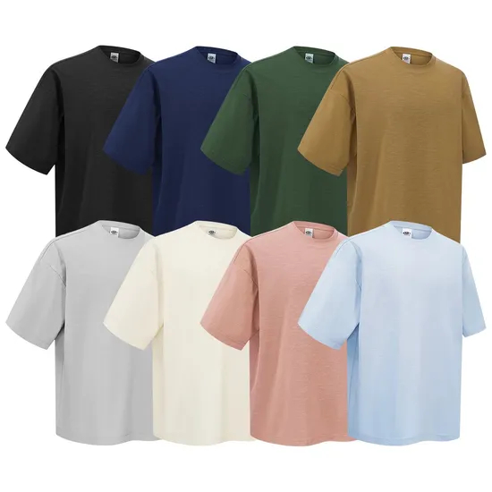 Premium Pigment Washed Cotton Tees Custom Logo Embroidery DTG Bulk Wholesale Supplier