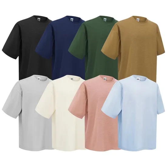 Premium Pigment Washed Cotton Tees Custom Logo Embroidery DTG Bulk Wholesale Supplier