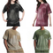 Gradient Washed Pocket Pure Cotton Tee Support Custom Logo Embroidery DTG Bulk Wholesale Order