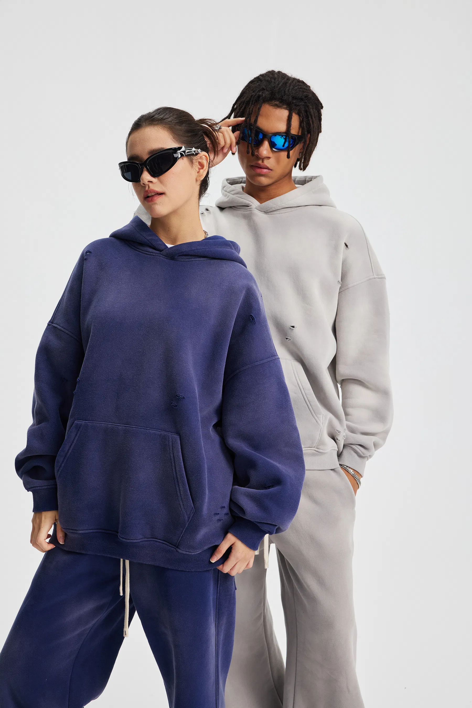 Multi-Color Heavyweight Spray Washed Hoodie Custom Logo Bulk Apparel Order