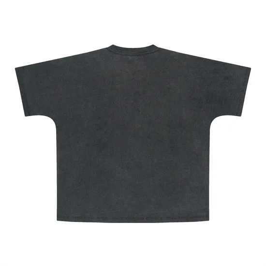 Multi-Size Loose Washed Pure Cotton Tee Customized Design DTG Embroidery for Reseller Bulk Purchase Needs