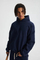 Classic Loose Drop Shoulder Cotton Hoodie Custom Logo Wholesale for Clothing Brands