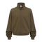 Streetwear Oversized Stand Collar Zip Jacket Custom Brand Logo Dtf Print for Retail Wholesale