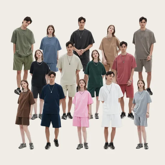 Premium Washed Cotton Blank Tee Fits Custom Embroidery and DTG Printing Process