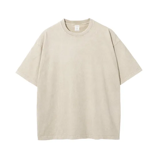 Breathable Pure Cotton Crew Neck Tee for Private DTG Digital Print Custom Production