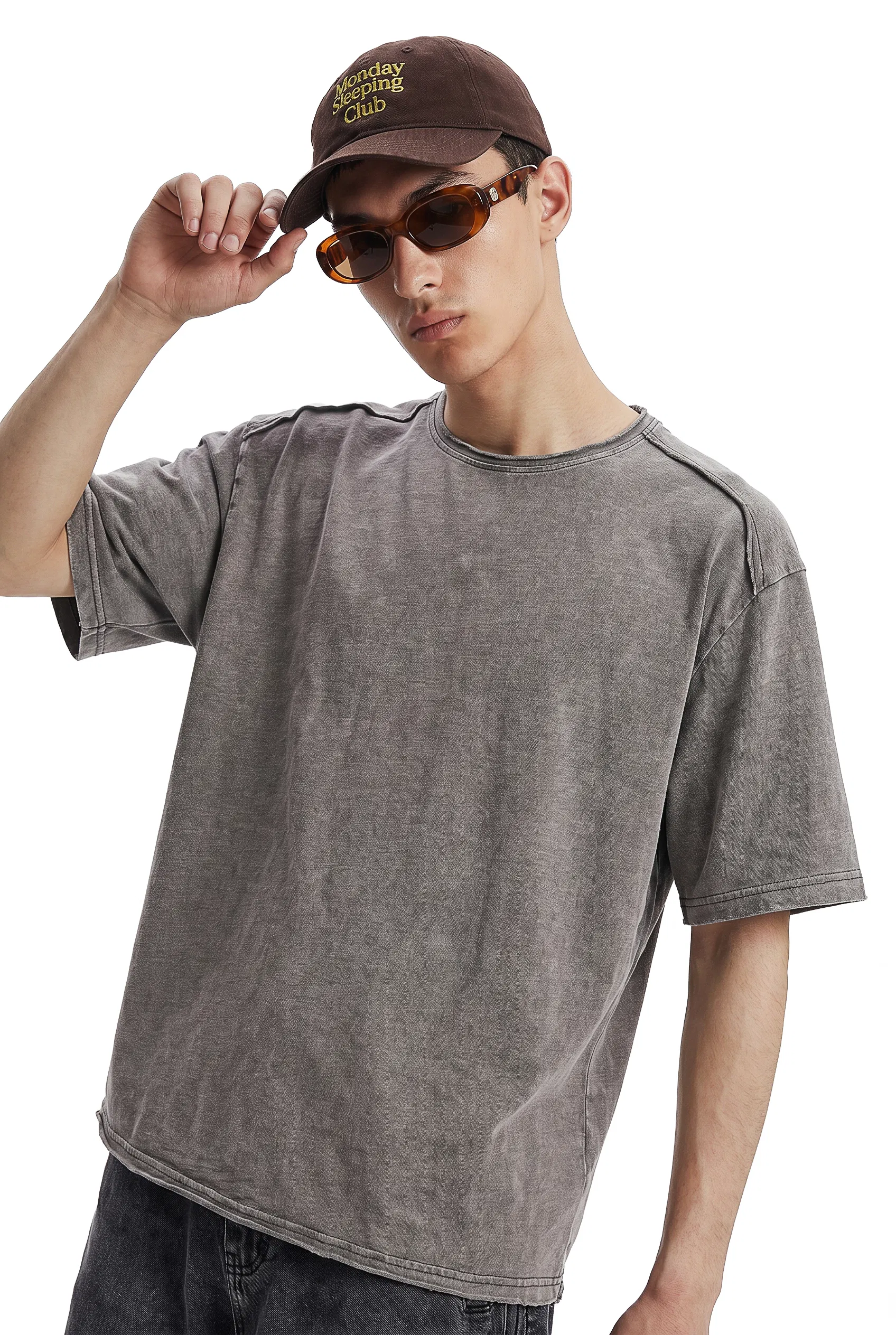 Wholesale Retro Cotton T-Shirt for Custom Brand Logo Merchandise Development Sale