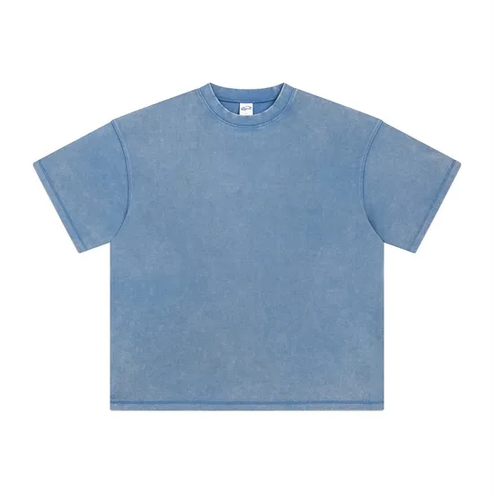 Unisex Hip Hop Distressed Washed Cotton T-Shirt Accept Brand Customization for Global