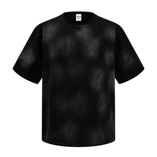 Vintage Tie Dye Blank Cotton T-Shirt Accept Custom Design DTG Print for Global Bulk Buyers