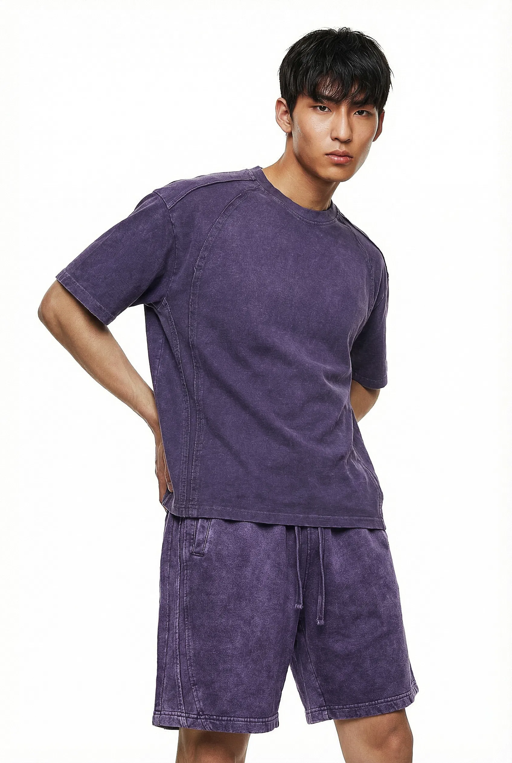 Premium Vintage Washed Cotton Blank Tee Fits Custom Embroidery and Direct-to-Garment Printing Process